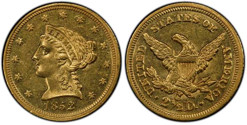1852 Liberty Head Quarter Eagle