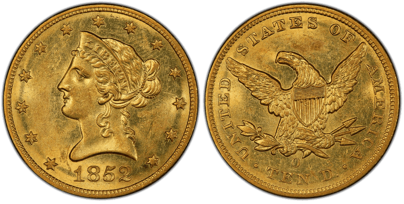 1852 Liberty Head Eagle