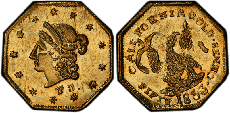 Half Dollar Octagonal, Period 1 (BG-301 to BG-399)