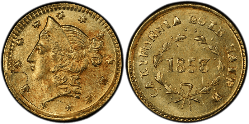 1853 Gold Half Dollar - BG-417