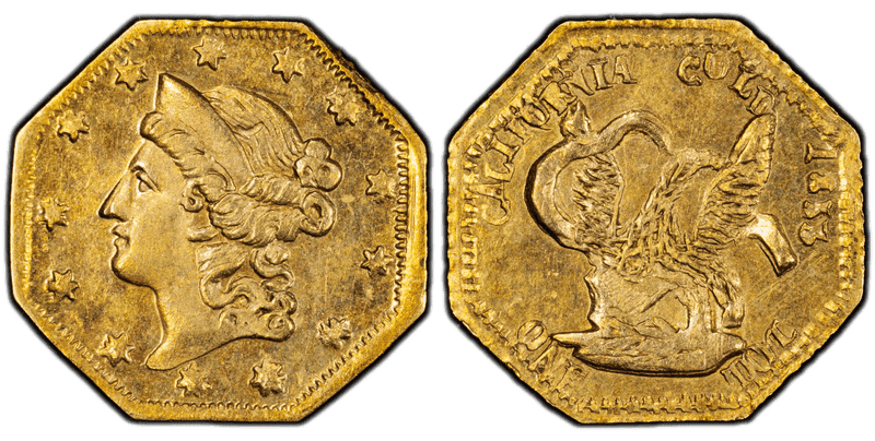1853 Gold Dollar - BG-503, Eagle