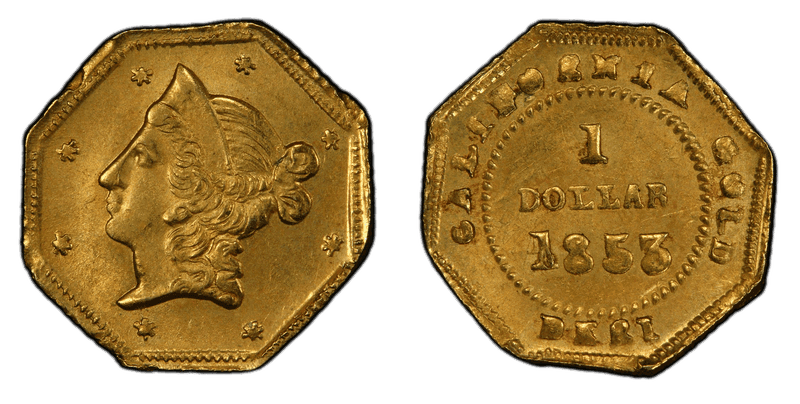 1853 Gold Dollar - BG-514