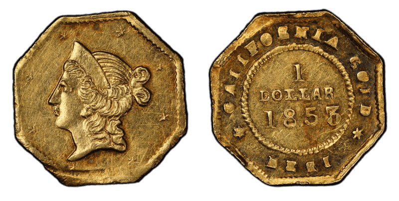 1853 Gold Dollar - BG-516