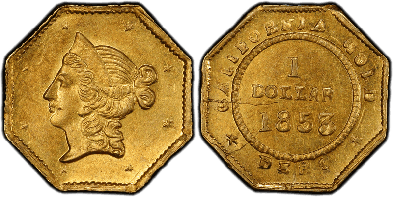 1853 Gold Dollar - BG-517