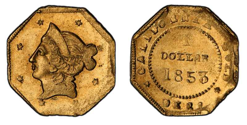1853 Gold Dollar - BG-519