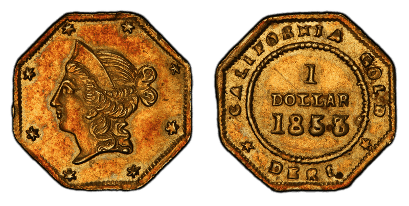 1853 Gold Dollar - BG-520