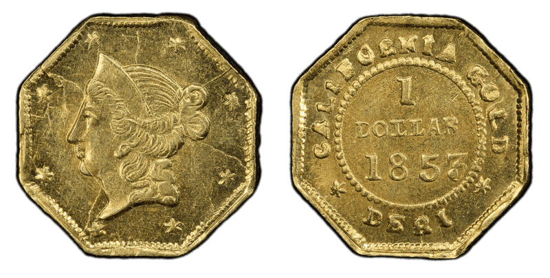 1853 Gold Dollar - BG-522