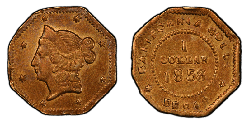 1853 Gold Dollar - BG-525