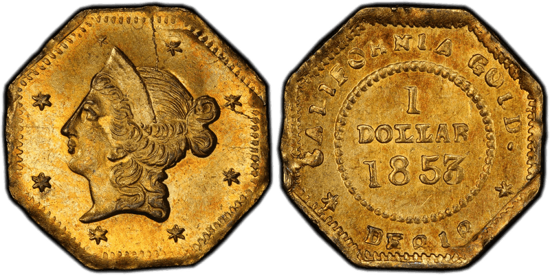 1853 Gold Dollar - BG-526