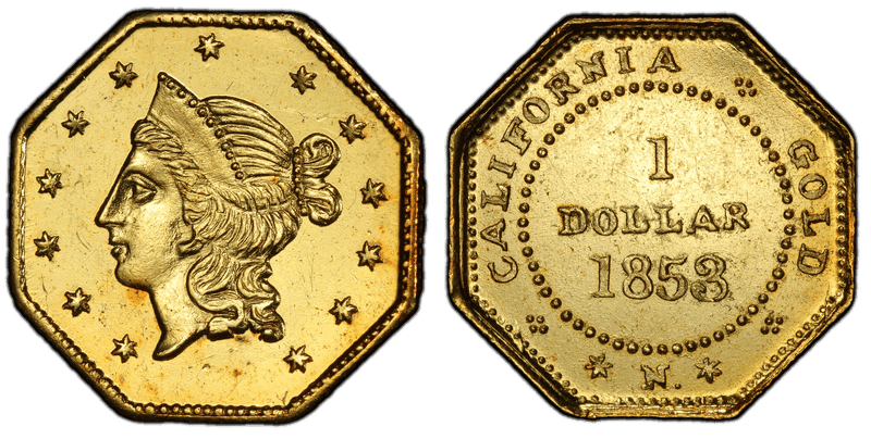 1853 Gold Dollar - BG-531