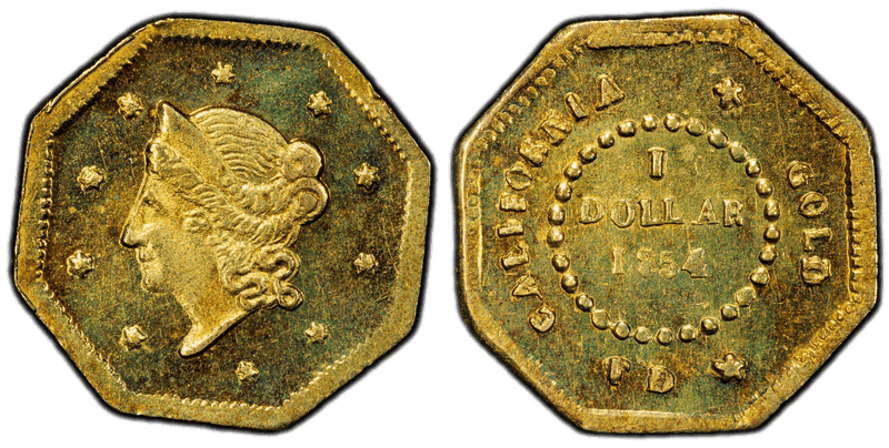 1854 Gold Dollar - BG-508