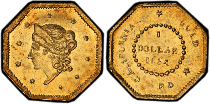 1854 Gold Dollar - BG-509