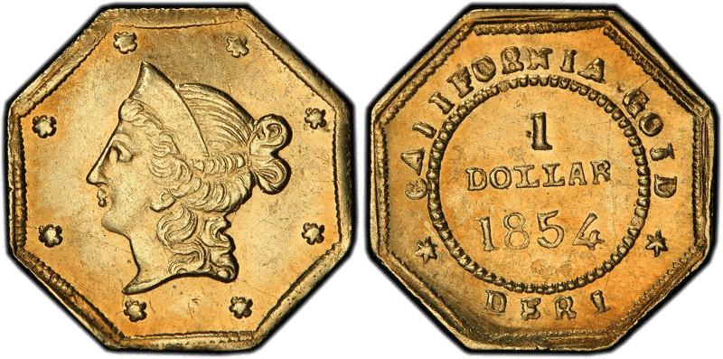 1854 Gold Dollar - BG-528