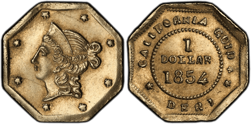 1854 Gold Dollar - BG-529