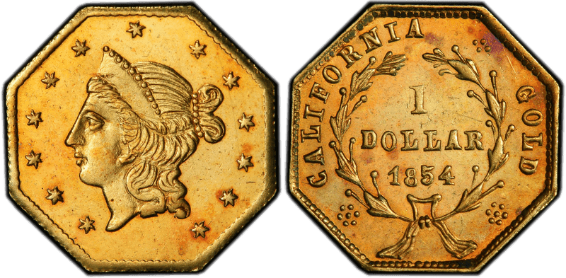 1854 Gold Dollar - BG-532