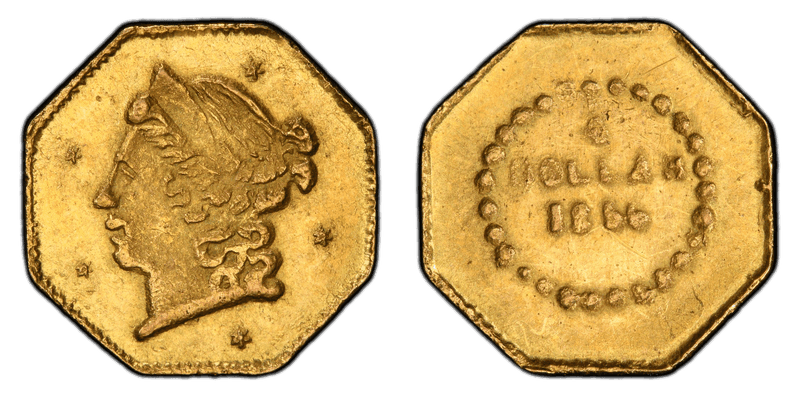 1856 Gold Quarter - BG-703A