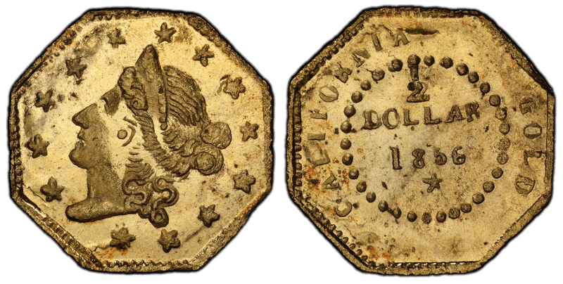 1856 Gold Half Dollar - BG-307