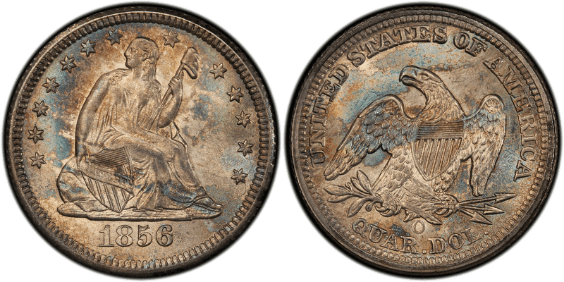 1856 Seated Liberty Quarter