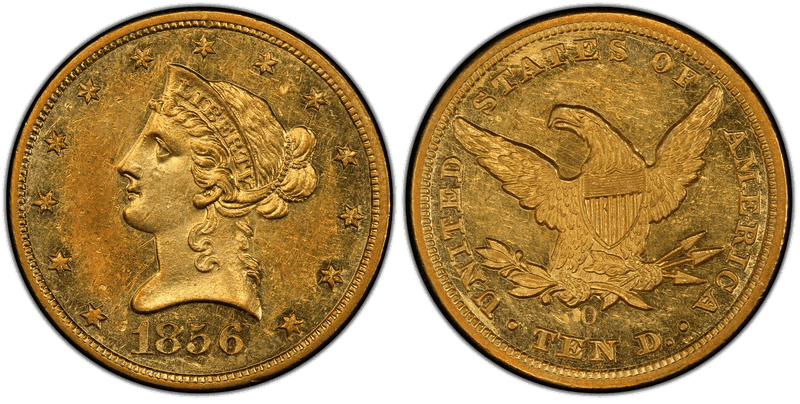 1856 Liberty Head Eagle