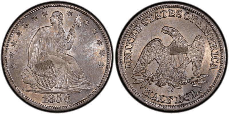 1856 (S) Seated Liberty Half Dollar