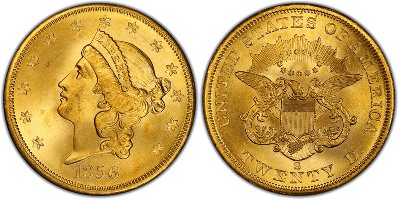 1856 (S) Liberty Head Double Eagle