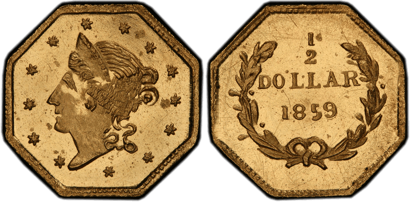 1859 Gold Half Dollar - BG-901