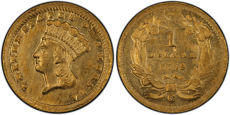 1859 Liberty Gold Dollar