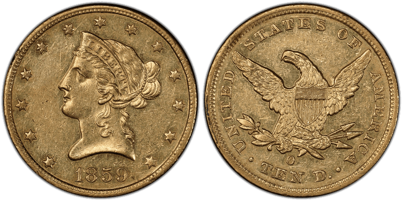 1859 Liberty Head Eagle