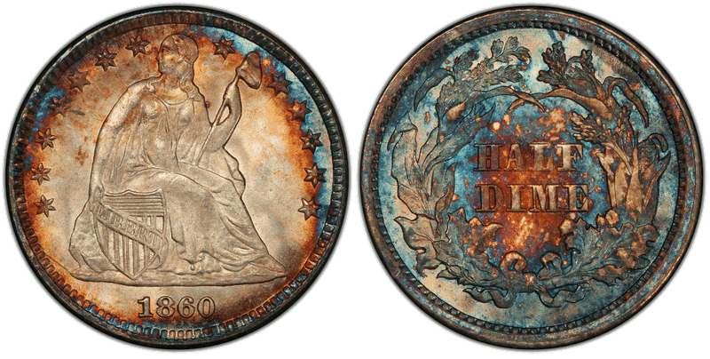 1860 Half Dime Patterns