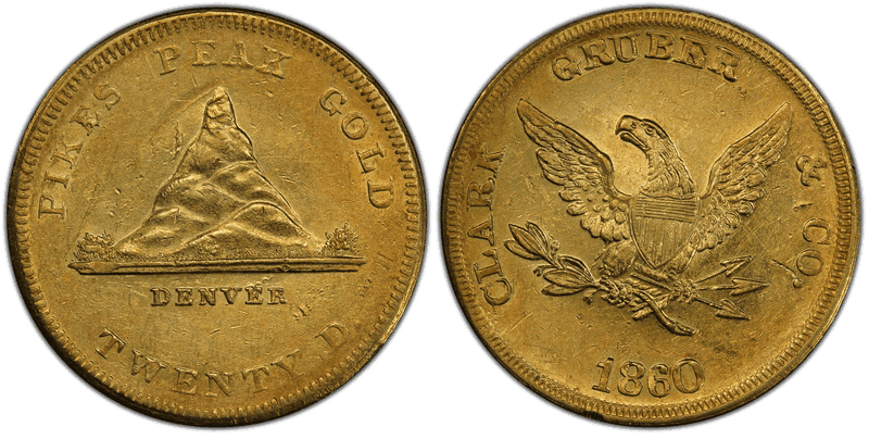 1860 Clark, Gruber & Co. Twenty Dollar