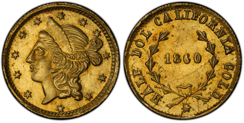 1860/56 Gold Half Dollar - BG-1014