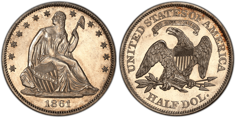 1861 Half Dollar Patterns
