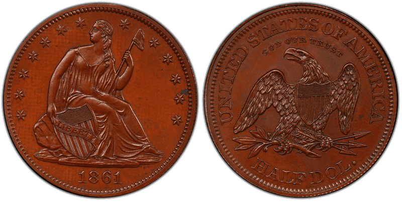 1861 Proof Half Dollar Pattern - J-280