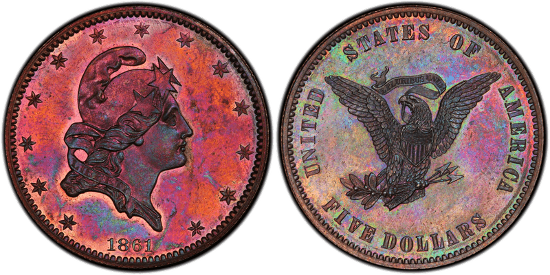 1861 Half Eagle Patterns