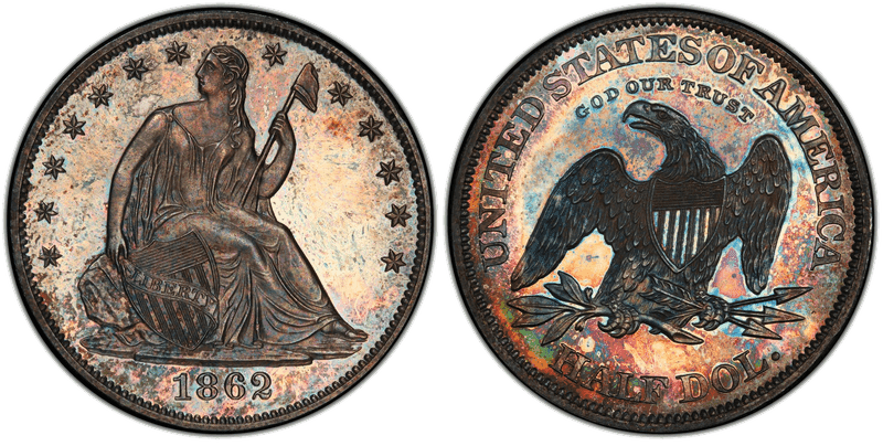 1862 Proof Half Dollar Pattern - J-295