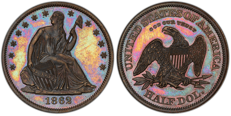 1862 Proof Half Dollar Pattern - J-296