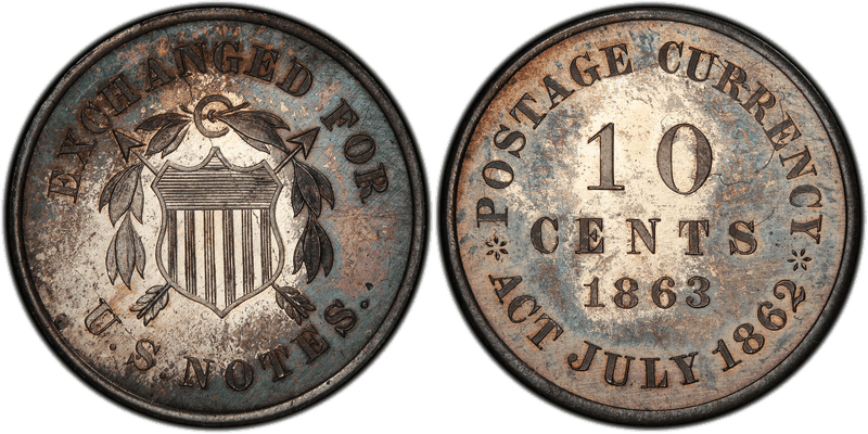 1863 Dime Patterns