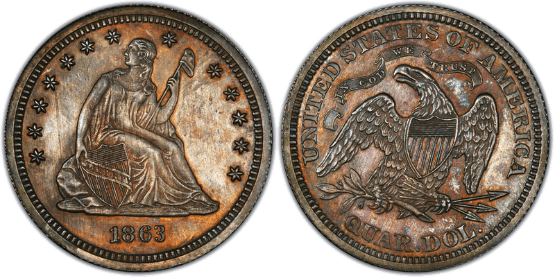 1863 Quarter Patterns