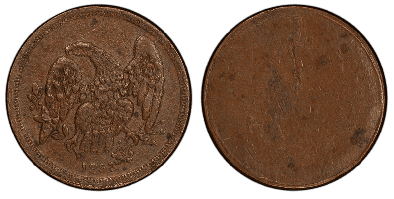 (1863) Copper Civil War Store Card F-285A/0a, Uniface Trade & Commerce