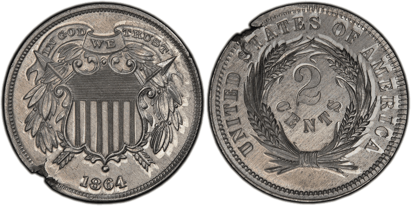 1864 Proof Two Cent Pattern - J-369
