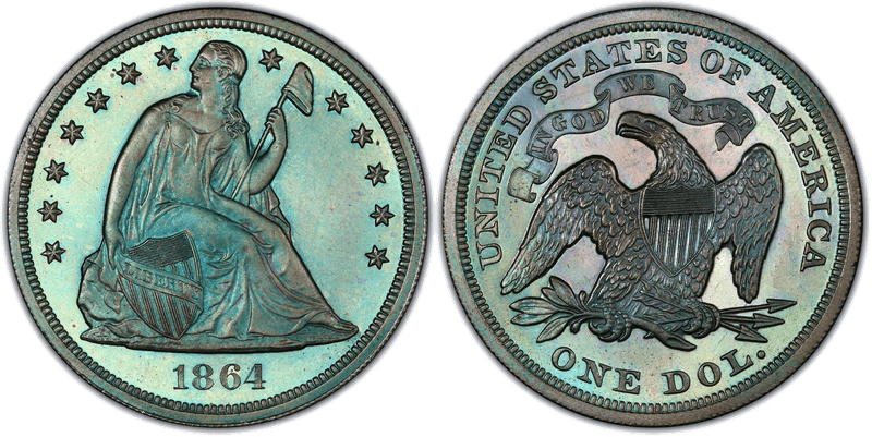 1864 Proof Dollar Pattern - J-397