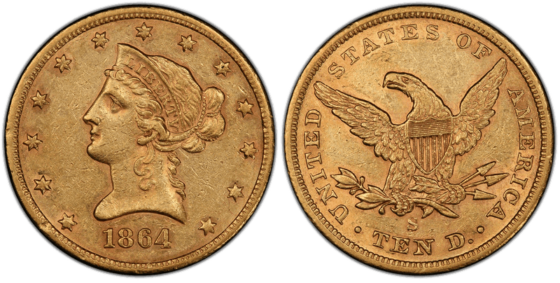 1864 Liberty Head Eagle