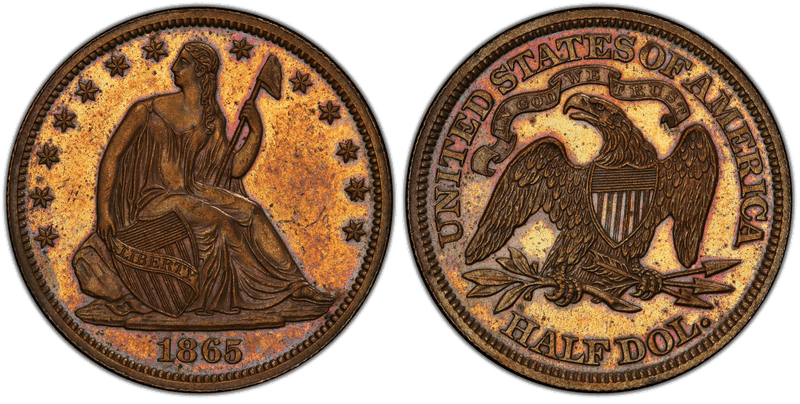 1865 Proof Half Dollar Pattern - J-430