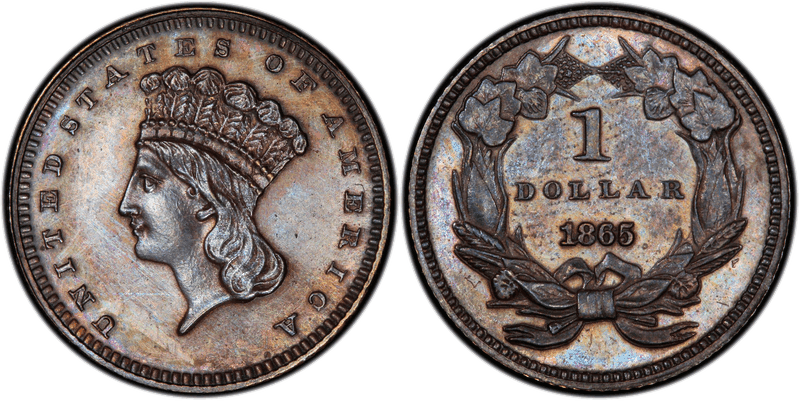 1865 Proof Dollar Pattern - J-438