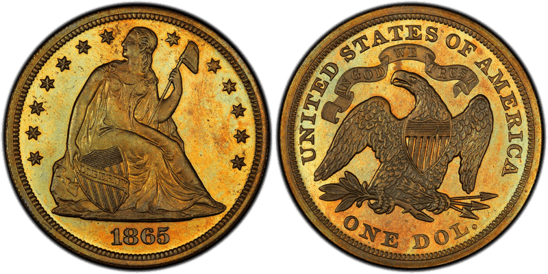 1865 Proof Dollar Pattern - J-435