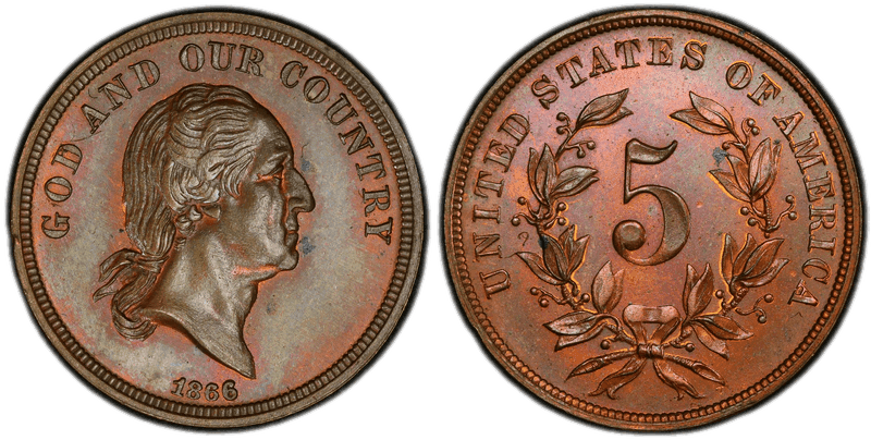 1866 Proof Nickel Pattern - J-482