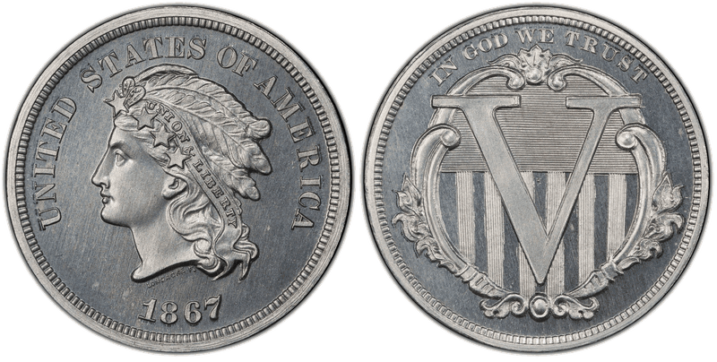 1867 Proof Nickel Pattern - J-561