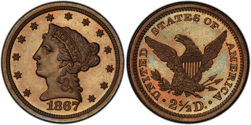 1867 Quarter Eagle Patterns