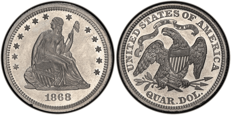 1868 Quarter Patterns