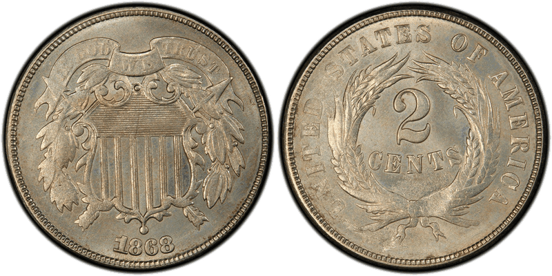 1868 Two Cent Patterns